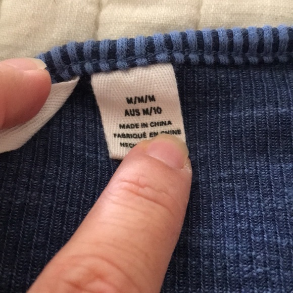 Blue ribbed Roxy tank - Picture 4 of 4